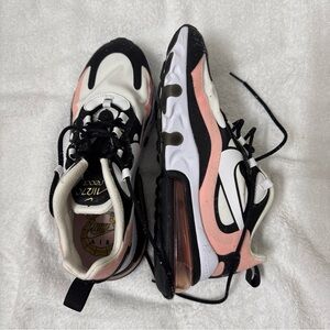 Nike White and Black Sneakers air max 270 react size 7.5 women’s